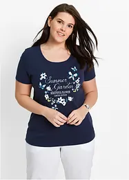 T-shirt in cotone a maniche corte, bonprix