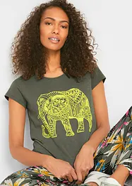 T-shirt in cotone con stampa, bonprix