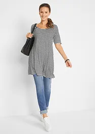 Maglia lunga in misto viscosa, bonprix