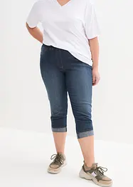 Jeans in cotone slim fit, a vita media, bonprix