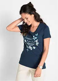 T-shirt in cotone a maniche corte, bonprix