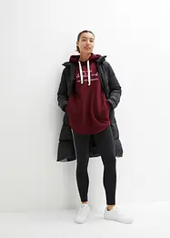 Tuta sportiva con felpa lunga e leggings (set 2 pezzi), bonprix