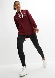 Tuta sportiva con felpa lunga e leggings (set 2 pezzi), bonprix