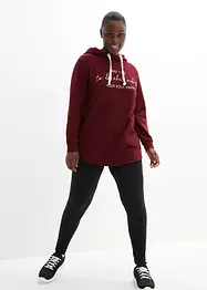 Tuta sportiva con felpa lunga e leggings (set 2 pezzi), bonprix