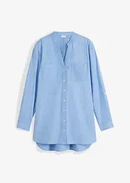 Blusa lunga con maniche arrotolabili, bonprix