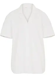 Camicetta casual oversize in misto lino leggero, bonprix
