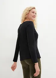 Maglia a maniche lunghe aderente (pacco da 2), bonprix
