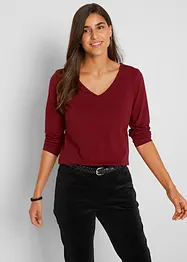 Maglia a maniche lunghe aderente (pacco da 2), bonprix