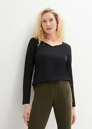 Maglia a maniche lunghe aderente (pacco da 2), bonprix