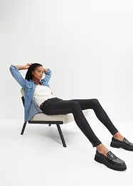 Leggings effetto jeans in misto cotone, bonprix