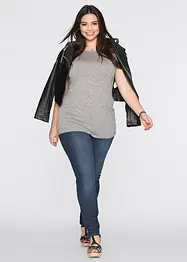 Maglia lunga in misto viscosa, bonprix