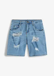 Shorts di jeans effetto sdrucito, bonprix