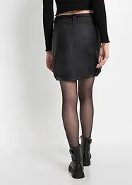 Gonna in similpelle con cintura, bonprix