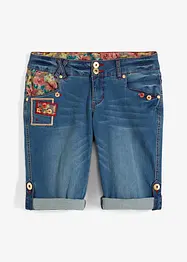 Shorts di jeans, a vita media, bonprix