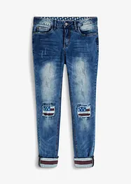 Jeans skinny con bandiere, bonprix