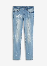 Jeans con zone sdrucite straight, bonprix
