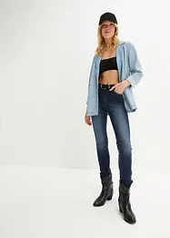 Jeggings skinny con cinta comoda, vita media, bonprix