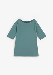 Maglia a mezze maniche con scollo a barca con cotone biologico, bonprix