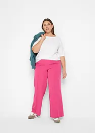 Maglia a mezze maniche con scollo a barca con cotone biologico, bonprix