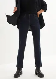 Jeans straight elasticizzati, vita media, bonprix