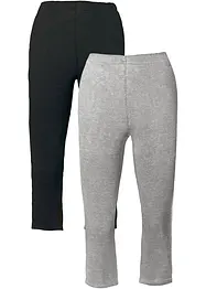 Leggings capri aderenti (pacco da 2), bonprix