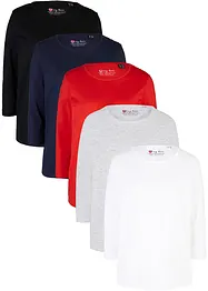 Maglia con maniche a 3/4 (pacco da 5), bonprix