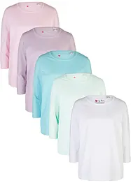 Maglia con maniche a 3/4 (pacco da 5), bonprix