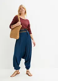 Pantaloni alla turca in viscosa fluente, bonprix