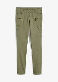 Pantaloni cargo skinny, bonprix