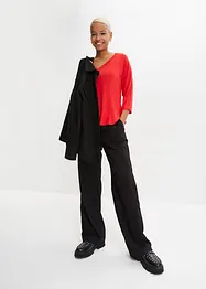 Maglia con maniche a 3/4 in misto viscosa elastan, bonprix