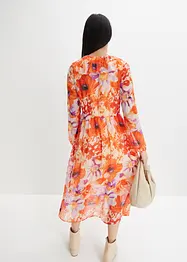 Abito di chiffon con volant, bonprix