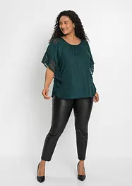 Blusa con pizzo, bonprix