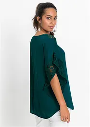Blusa con pizzo, bonprix