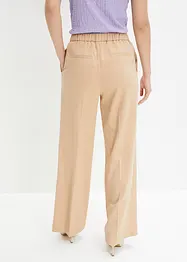 Pantaloni a palazzo con pinces in poliestere riciclato, bonprix