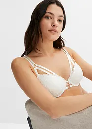 Reggiseno con coppe preformate, ferretto e accessorio dorato, BODYFLIRT