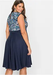 Abito midi con pizzo, bonprix