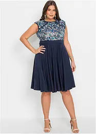 Abito midi con pizzo, bonprix