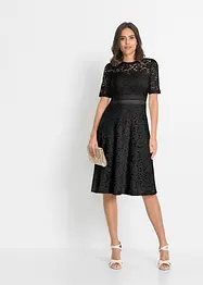 Abito in pizzo con inserto a uncinetto, bonprix