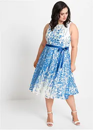 Abito in pizzo con cintura in satin da annodare, bonprix