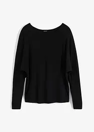 Maglia a maniche lunghe in misto viscosa morbido, bonprix