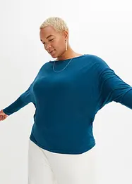 Maglia a maniche lunghe in misto viscosa morbido, bonprix