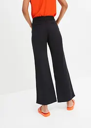 Pantaloni cropped con cinta comoda in puro cotone, bonprix