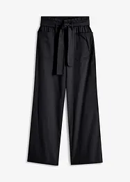 Pantaloni cropped con cinta comoda in puro cotone, bonprix