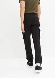 Pantaloni cargo con elastico in vita loose fit, straight, bonprix