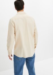 Camicia resort a maniche lunghe in misto lino, bpc bonprix collection