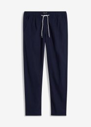 Pantaloni in misto lino con elastico in vita regular fit, straight, bpc bonprix collection
