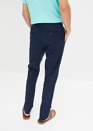 Pantaloni in misto lino con elastico in vita regular fit, straight, bonprix