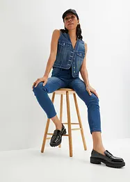 Gilet in jeans elasticizzato, bonprix