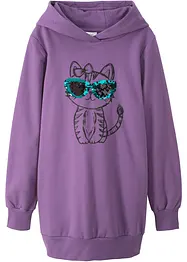 Abito in felpa oversize in puro cotone biologico, bonprix