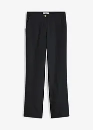 Pantaloni in misto lino viscosa,  vita alta, bonprix